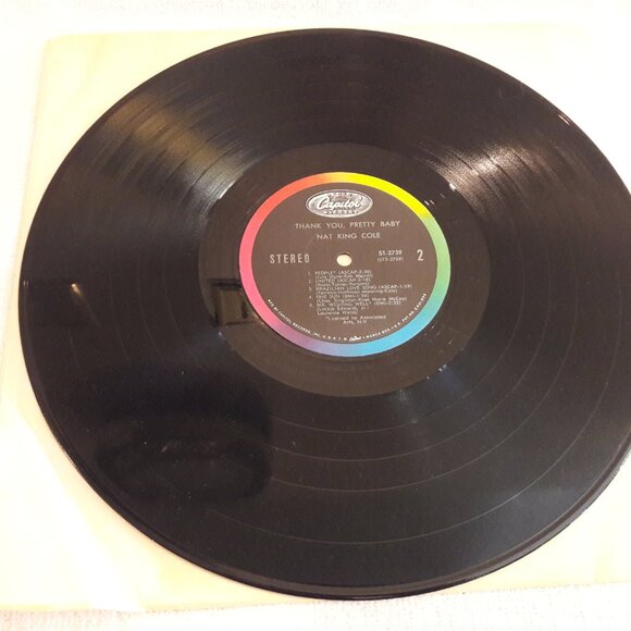 1967 Nat King Cole "Thank You Pretty Baby" Vinyl Record ST 2759 - Picture 3 of 4